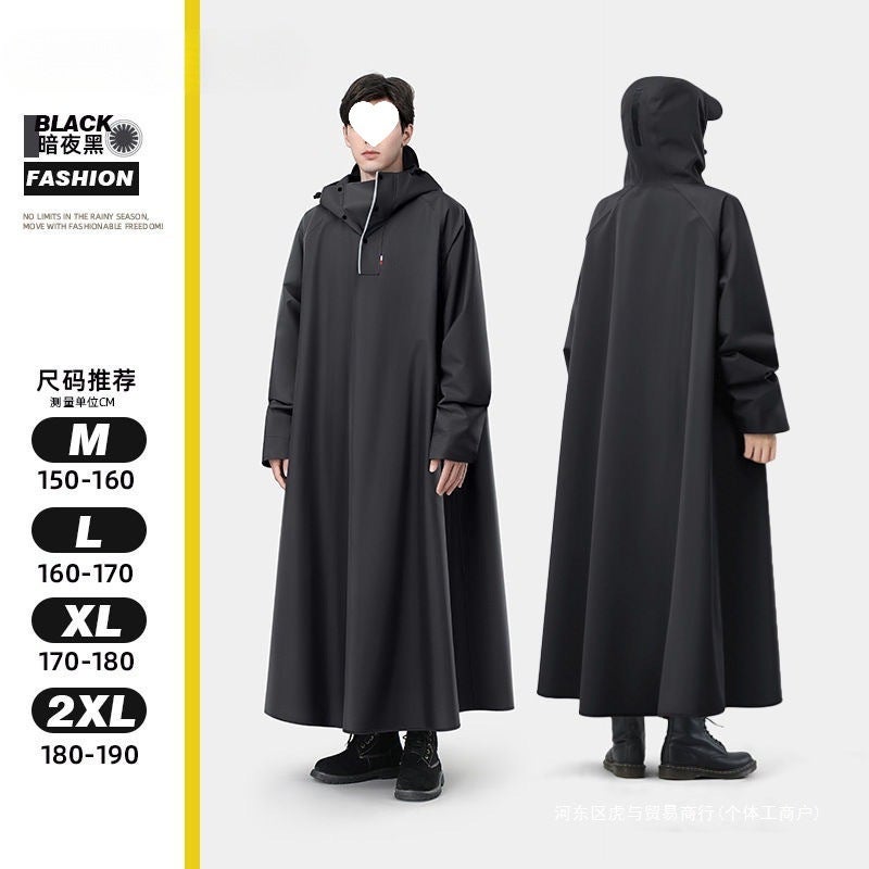 Men'S And Women'S Poncho Full Body External Thickened Raincoat Long Anti-Heavy Rain Motorcycle Wear Riding Electric Battery Car - Image 4